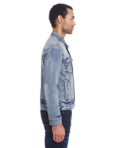 Threadfast Apparel Unisex Denim Jacket 370J #colormdl_Light Denim