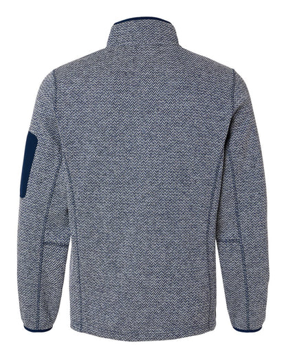 North End Men's Jasper Full-Zip Fleece Jacket NE730 #color_Classic Navy/ White