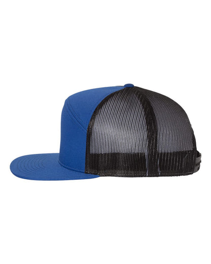 Richardson Seven-Panel Trucker Cap 168 #color_Royal/ Black