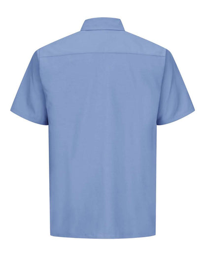 Red Kap Men's Tall Ripstop Short Sleeve Work Shirt SY60T #color_Light Blue