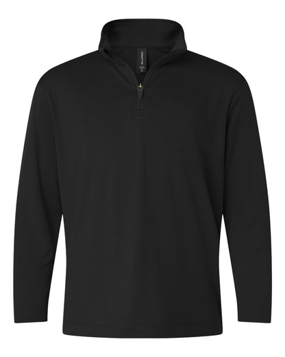 AllPro Youth Pro-Lock Performance Quarter-Zip Pullover 41870Y #color_Black