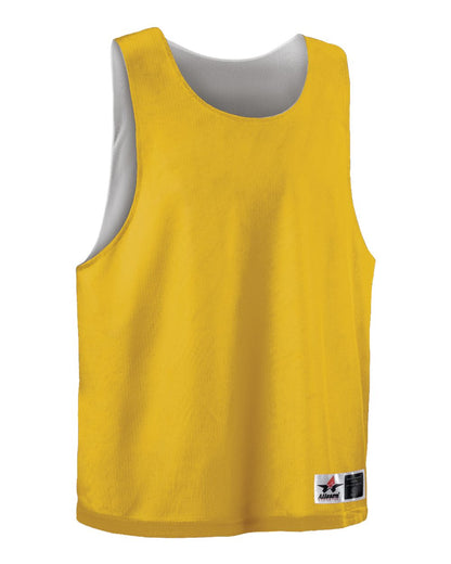 Alleson Athletic Women's Lacrosse Reversible Pinnie LP001W #color_Gold/ White