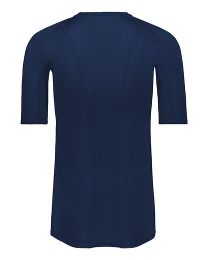 Russell Athletic Unisex CoolCore® Half Sleeve Compression Shirt R21CPM #color_Navy