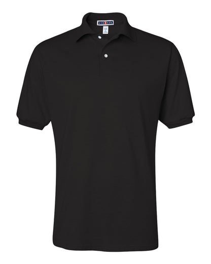 JERZEES Men's SpotShield® 50/50 Polo 437MSR #color_Black