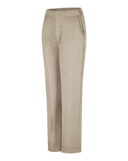 Red Kap Women's Half-Elastic Work Pants PT59 #color_Tan - 30I