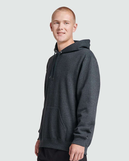 JERZEES Unisex Eco™ Premium Blend Ring-Spun Hooded Sweatshirt 700MR #colormdl_Black Ink Heather