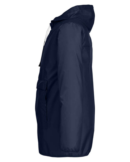 Team 365 Unisex Zone Protect Packable Anorak Jacket TT77 #color_Sport Dark Navy