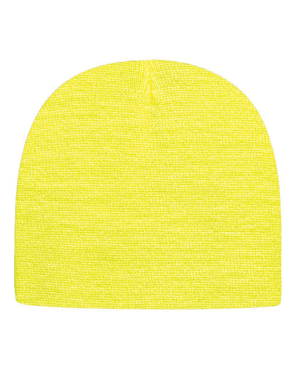 CAP AMERICA USA-Made 8 1/2" Beanie TKN28 #color_Neon Yellow