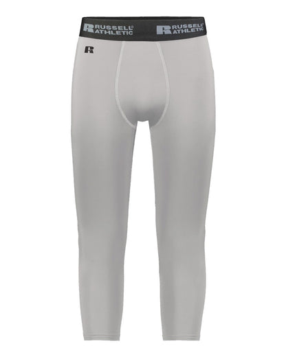 Russell Athletic Unisex CoolCore® Compression Tights R23CPM #color_Grid Iron Silver