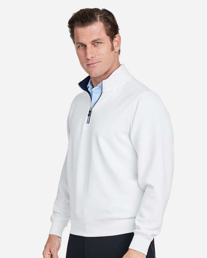 Fairway & Greene Men's Caves Tech Quarter-Zip Pullover C11512 #colormdl_White