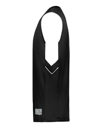 Augusta Sportswear Youth Alley-Oop Reversible Jersey 1167 #color_Black/ White