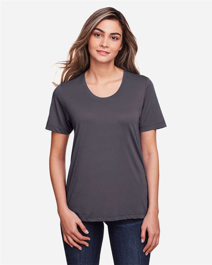 CORE365 Women's Fusion ChromaSoft™ Performance T-Shirt CE111W #colormdl_Carbon