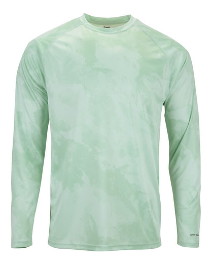 Paragon Unisex Cabo Camo Performance Long Sleeve T-Shirt 228 #color_Mint Green