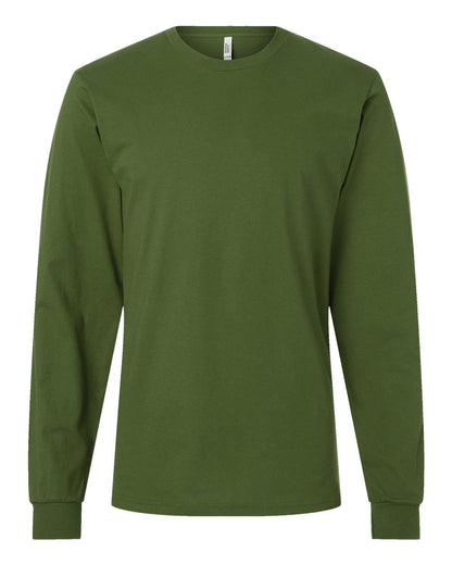 American Apparel Unisex Fine Jersey Long Sleeve Tee 2007 #color_Olive