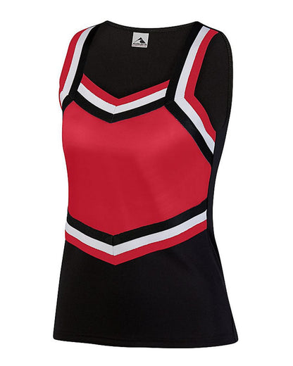 Augusta Sportswear Girls' Pike Shell 9141 #color_Black/ Red/ White