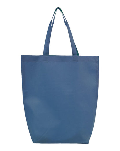 Q-Tees Non-Woven Gusset Bottom Tote Q1251 #color_Navy