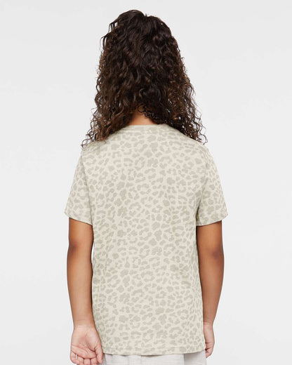 Rabbit Skins Toddler Fine Jersey Tee 3321 #colormdl_Natural Leopard