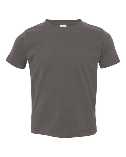 Rabbit Skins Toddler Fine Jersey Tee 3321 #color_Charcoal
