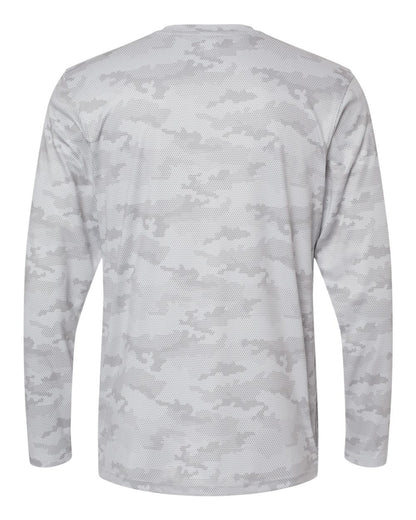 Paragon Unisex Pompano Performance Camo Long Sleeve T-Shirt 217 #color_Aluminum