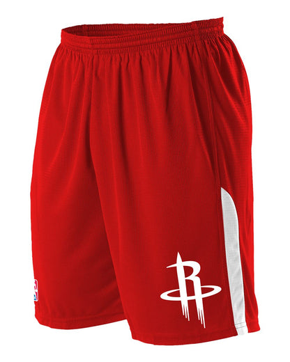 Alleson Athletic Youth NBA Logo'd Game Shorts A205LY #color_Houston Rockets