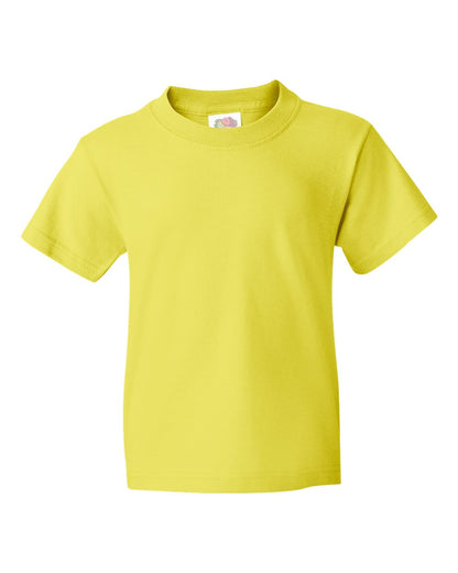 Fruit of the Loom HD Cotton Youth Short Sleeve T-Shirt 3930BR #color_Neon Yellow