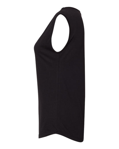 Next Level Women's Festival Sleeveless Deep V-Neck T-Shirt 5040 #color_Black