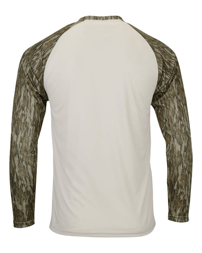 Paragon Men's Jackson Mossy Oak Colorblocked Long Sleeve T-Shirt 236 #color_Bottomland
