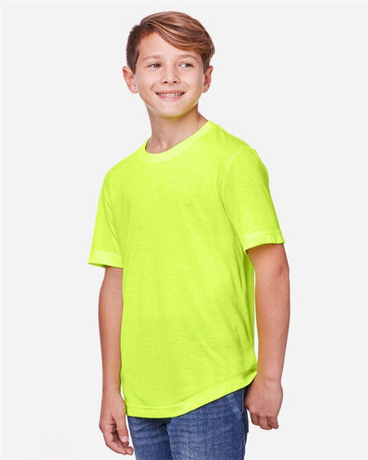 CORE365 Youth Fusion ChromaSoft™ Performance T-Shirt CE111Y #colormdl_Safety Yellow