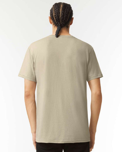 American Apparel CVC V-Neck Tee 2006CVC #colormdl_Heather Khaki