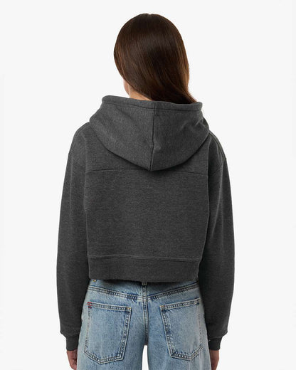 Boxercraft Women's Cropped Fleece Hooded Sweatshirt BW5404 #colormdl_Charcoal Heather