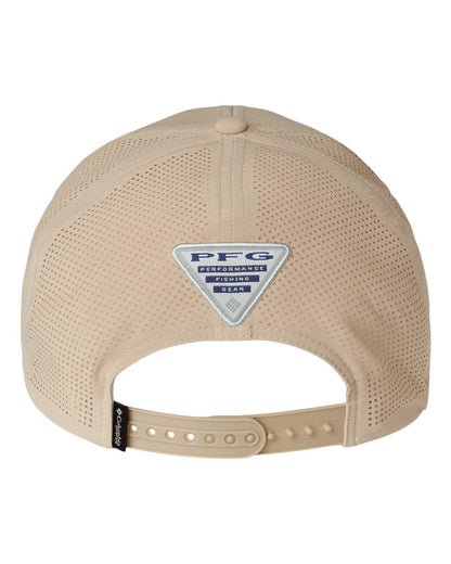 Columbia Tidal Pursuit™ 3D Stretch Snapback Cap 212134 #color_Ancient Fossil/ Fish Circle Bass