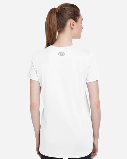 Under Armour Women's Team Tech™ T-Shirt 1376847 #colormdl_White/ Mod Grey