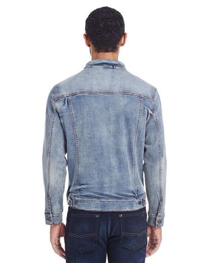 Threadfast Apparel Unisex Denim Jacket 370J #colormdl_Light Denim