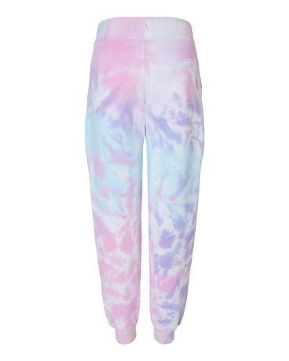 Colortone Tie-Dyed Joggers 8999 #color_Cotton Candy