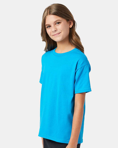 Hanes Ecosmart™ Youth T-Shirt 5370 #colormdl_Teal