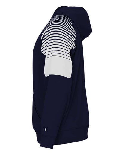 Badger Lineup Hooded Pullover 1405 #color_Navy