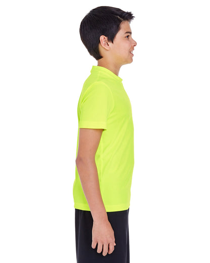 Team 365 Youth Zone Performance T-Shirt TT11Y #color_SAFETY YELLOW