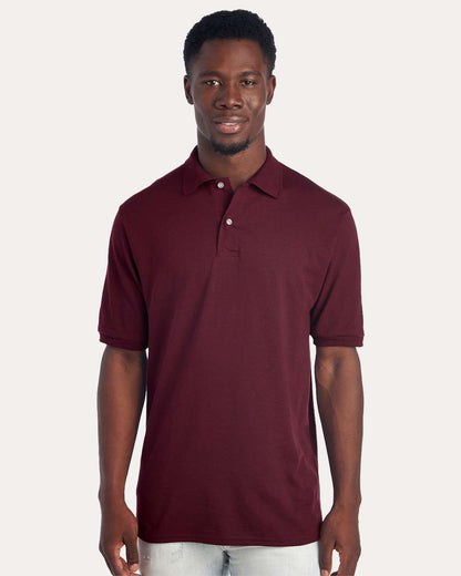 JERZEES Men's Dri-Power® Polo 437R #colormdl_Maroon