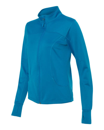 Independent Trading Co. Women's Poly-Tech Full-Zip Track Jacket EXP60PAZ #color_Aster Blue