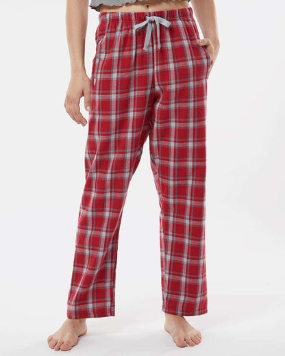 Boxercraft Women's Haley Flannel Pants BW6620 #colormdl_Heritage Garnet Plaid
