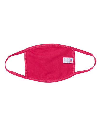 Bayside USA-Made 100% Cotton Face Mask 1900 #color_Bright Pink