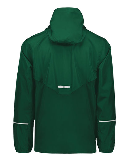 Holloway Men's Packable Hooded Jacket 229582 #color_Dark Green