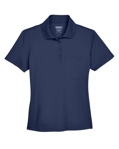 CORE365 Women's Origin Performance Piqué Polo with Pocket 78181P #color_Classic Navy