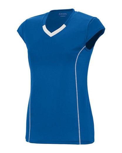Augusta Sportswear Girls' Blash Jersey 1219 #color_Royal/ White