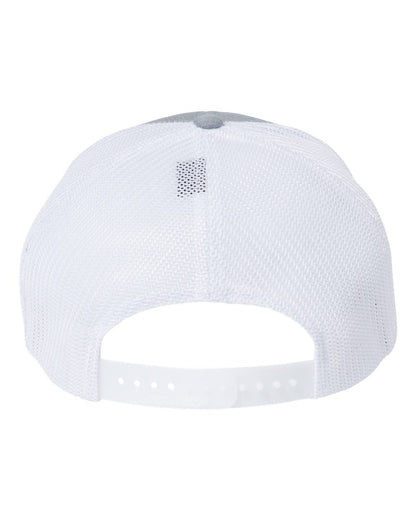 Richardson 112+ R-Flex Adjustable Trucker Cap 112PL #color_Heather Grey/ White