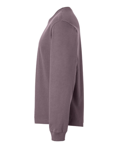 BELLA + CANVAS Unisex 7.5 oz Heavyweight Long Sleeve Tee 4651 #color_Purple Storm