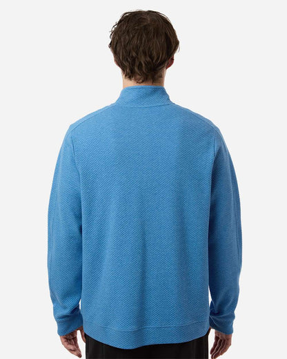 North End Men's Spirit Textured Quarter-Zip Pullover NE725 #colormdl_Light Nautical Blue Heather