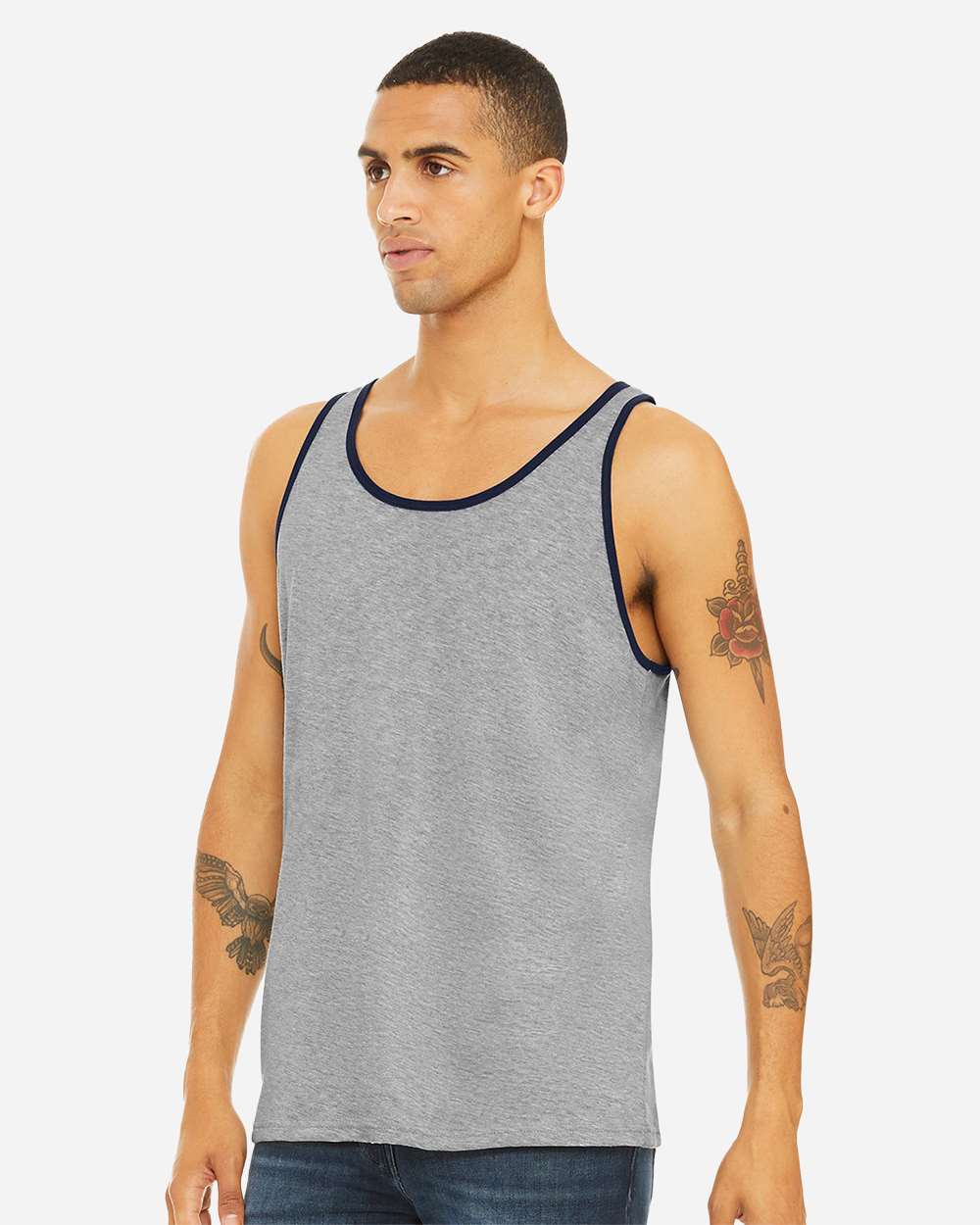 #colormdl_Athletic Heather/ Navy