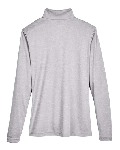 Team 365 Women's Zone Sonic Heather Performance Quarter-Zip Pullover TT31HW #color_Athletic Heather