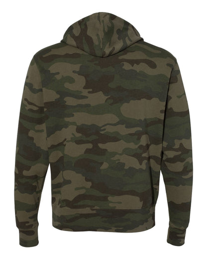 Independent Trading Co. Unisex Lightweight Full-Zip Hooded Sweatshirt AFX90UNZ #color_Forest Camo